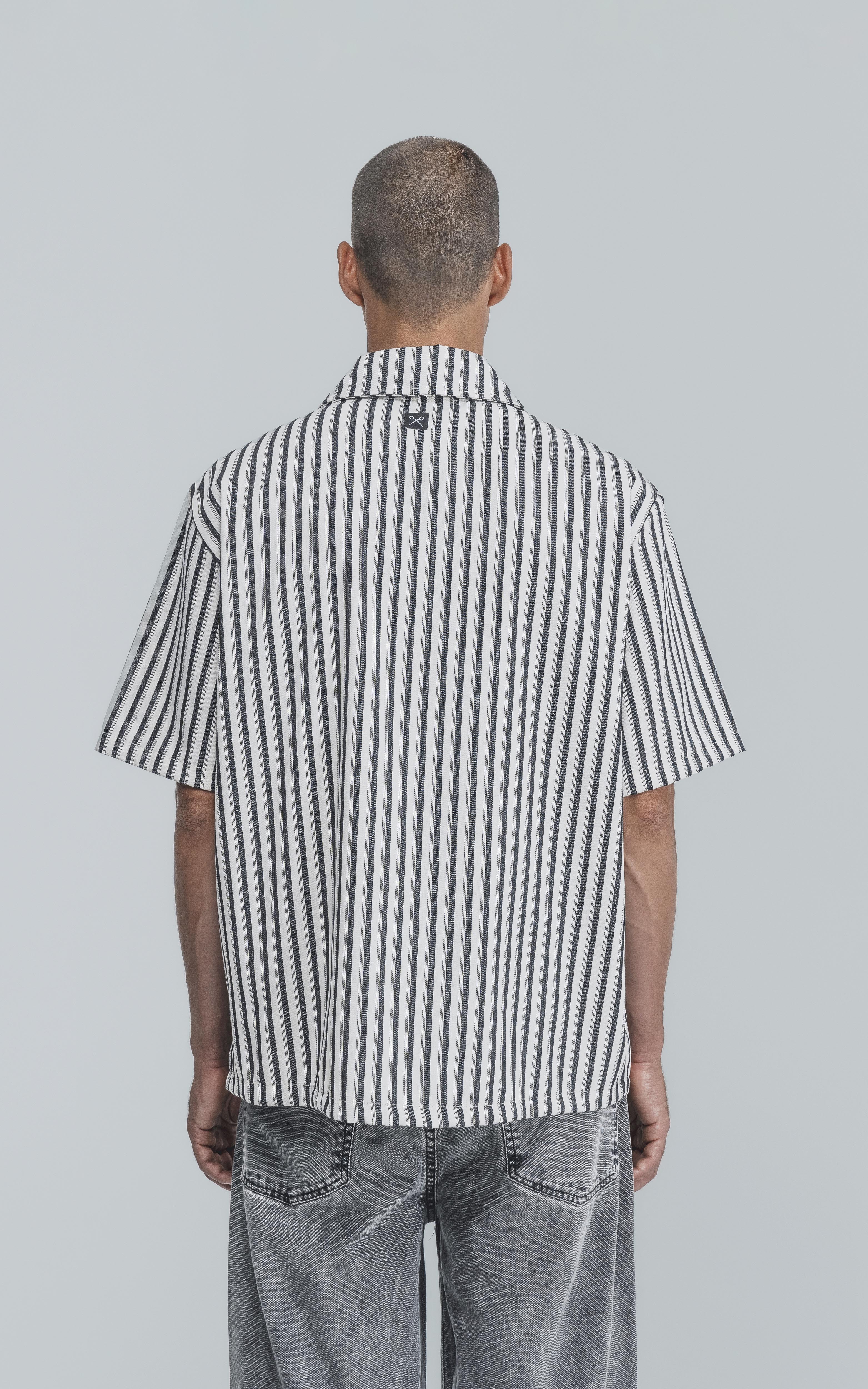 Camisa Hoffman [ Negro - Blanco ]