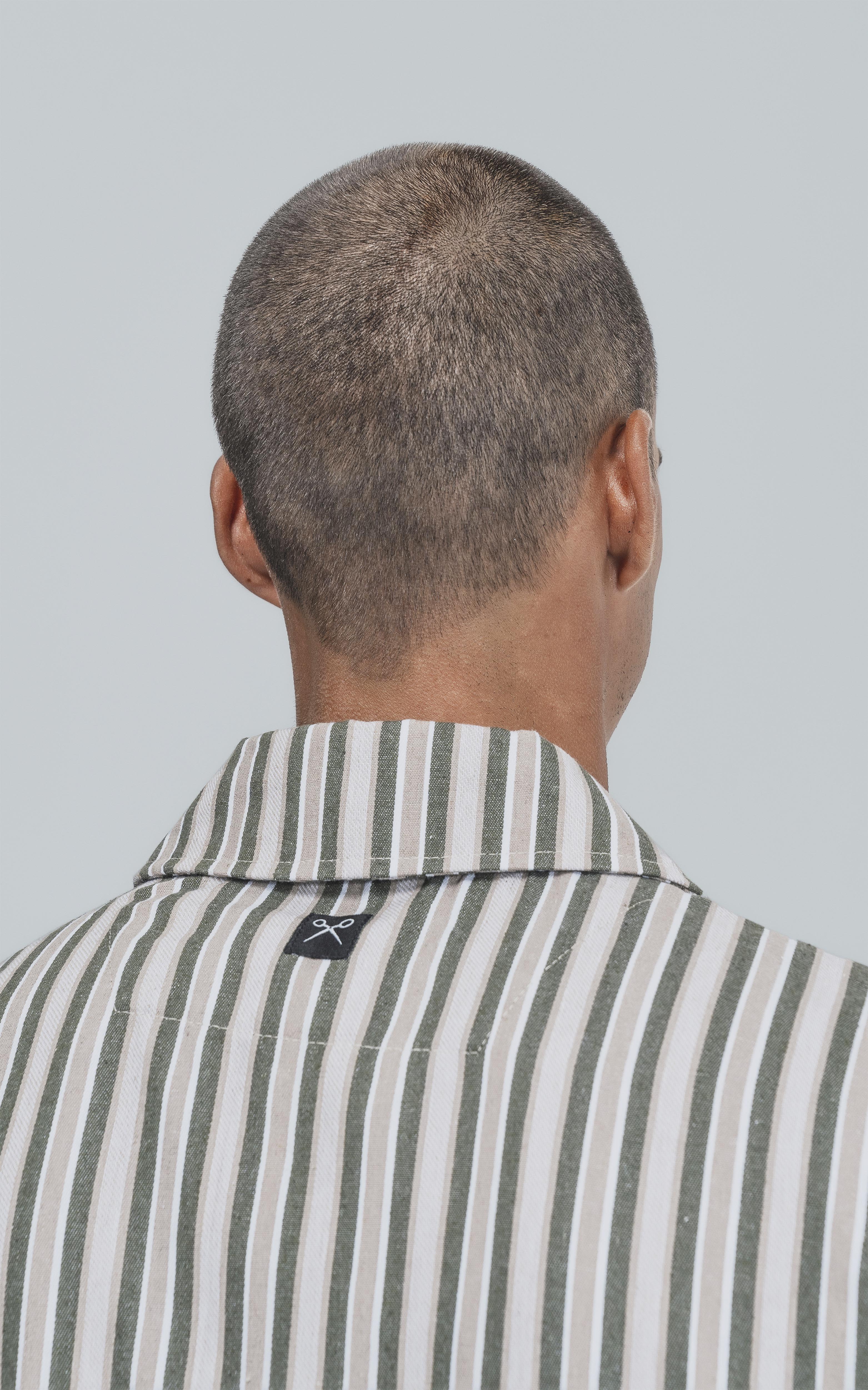 Camisa Hoffman [ Blanco - Verde ]