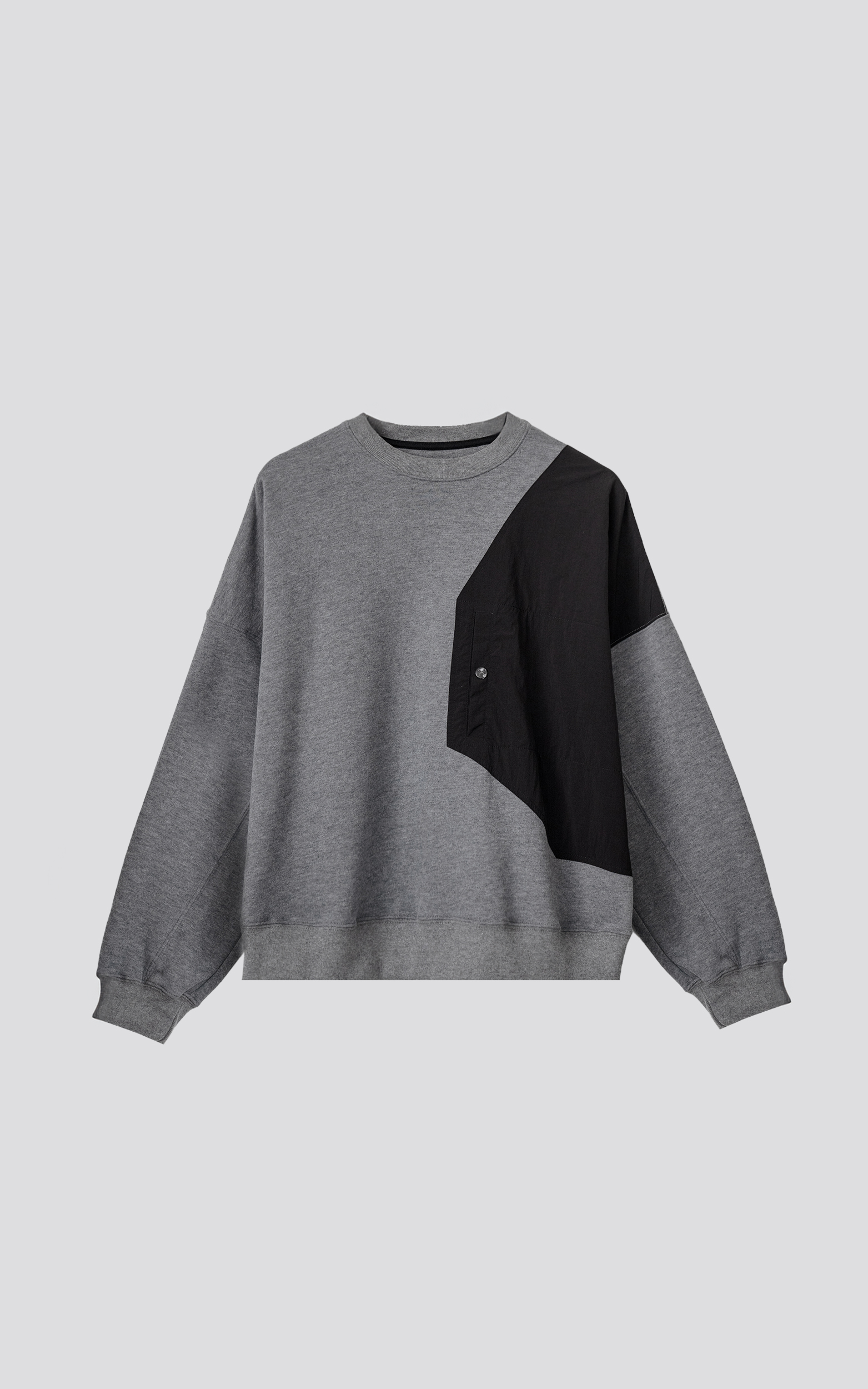 Buzo Layer [ Melange - Negro ]