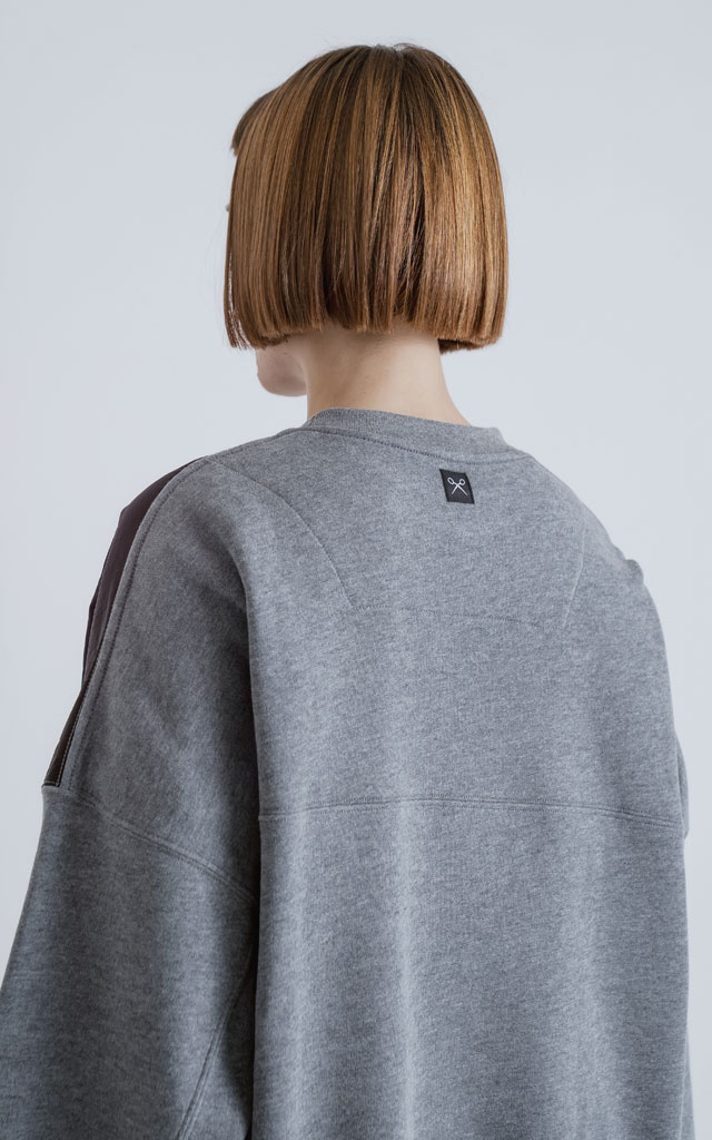 Buzo Layer [ Melange - Negro ]