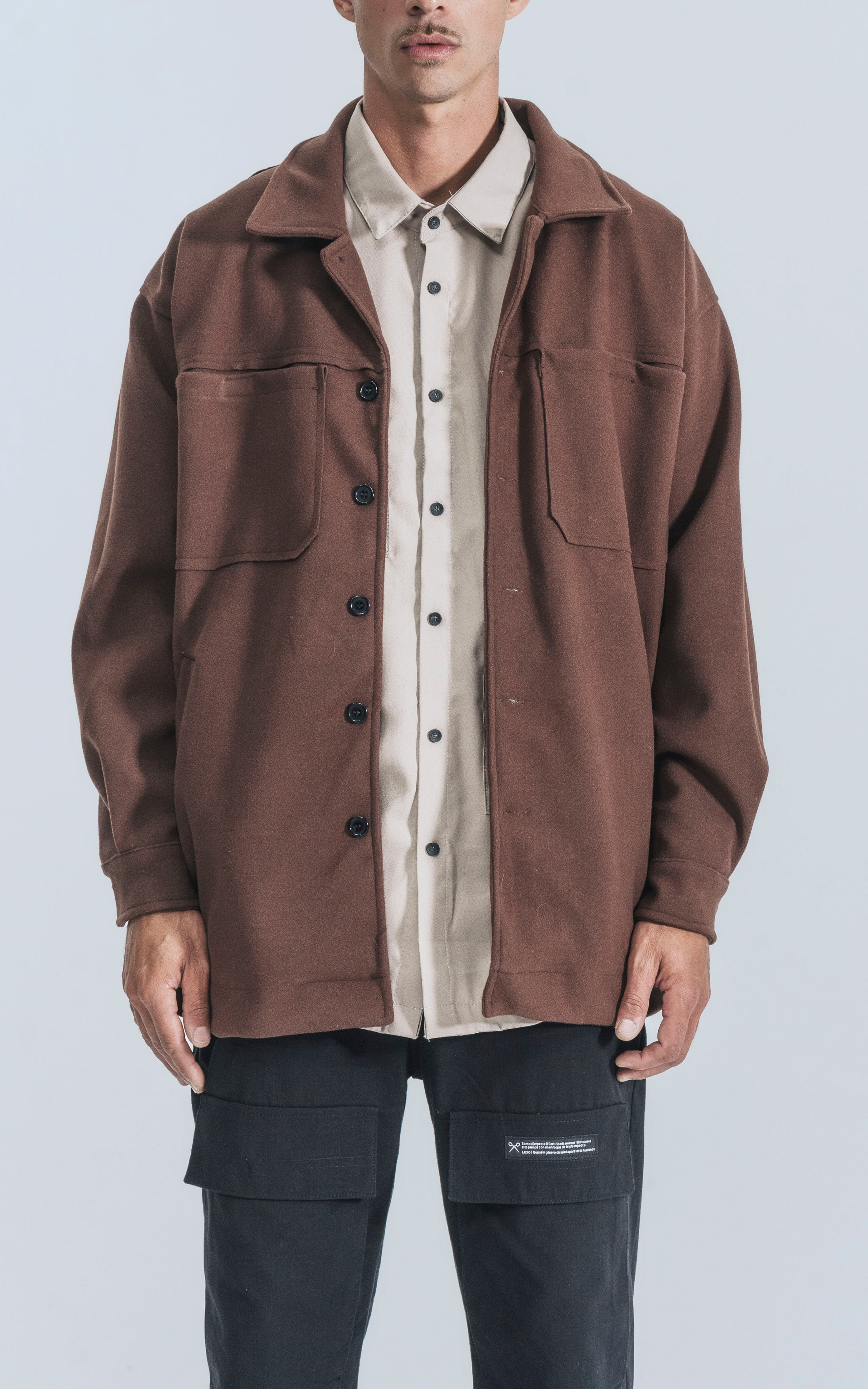 Chaqueta De Paño Rogel [ Chocolate ]