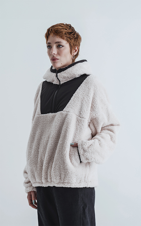 Hoodie Chewbacca Layer [ Off White ]