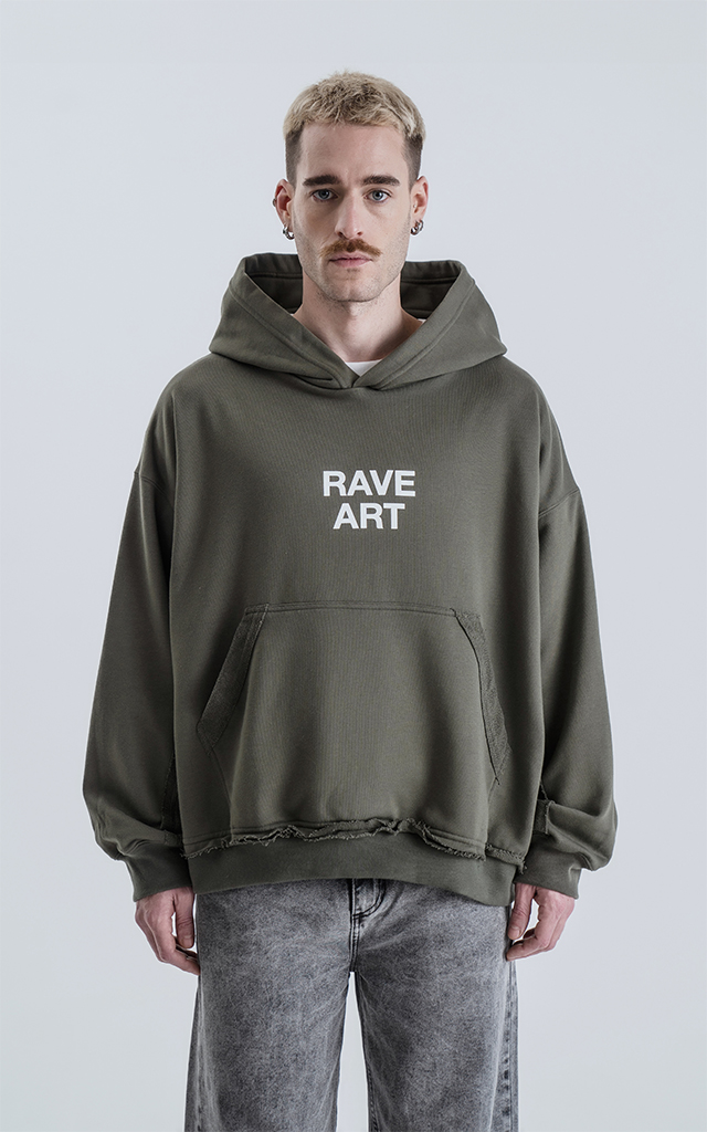 Hoodie Effect Rave Art [ Militar ]
