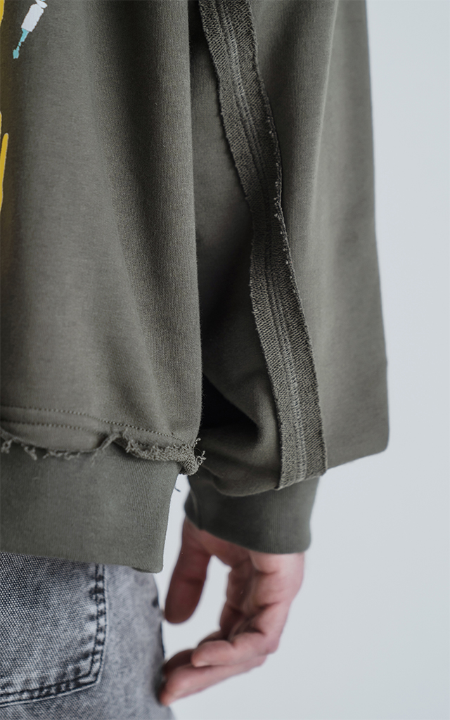 Hoodie Effect Rave Art [ Militar ]