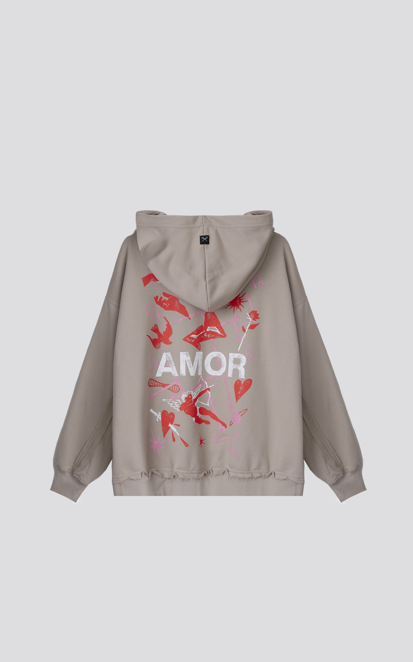 Hoodie Effect Amor [ Chia ]
