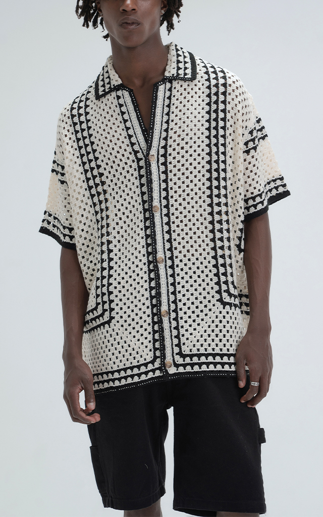 Camisa Tejida Halo [ Beige ]