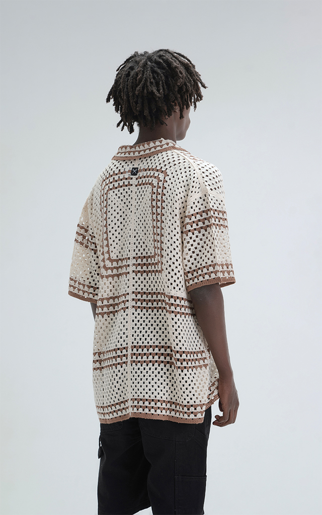 Camisa Tejida Halo [ Cafe ]