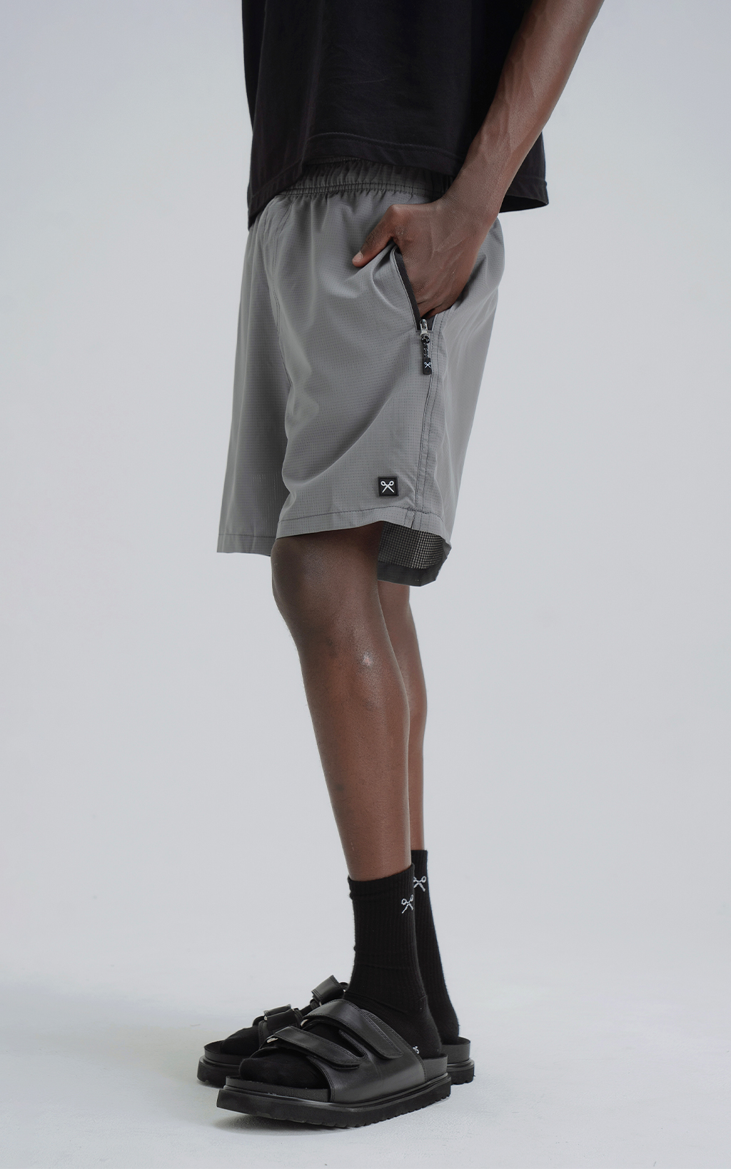 Short Zipper [ Carbón ]