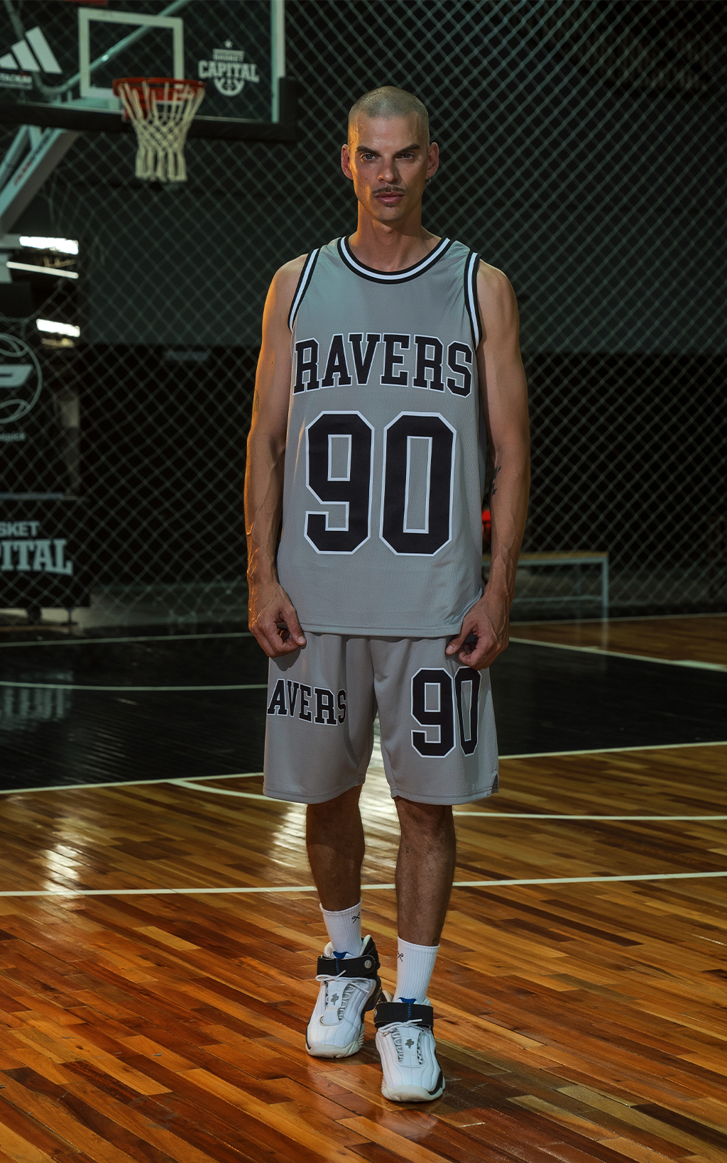 Sudadera Ravers Nba [ Gris / Negro ]