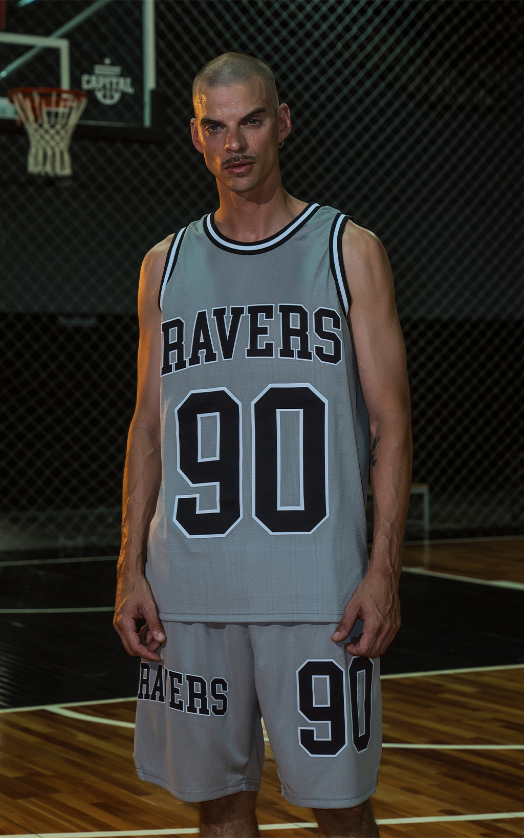 Sudadera Ravers Nba [ Gris / Negro ]