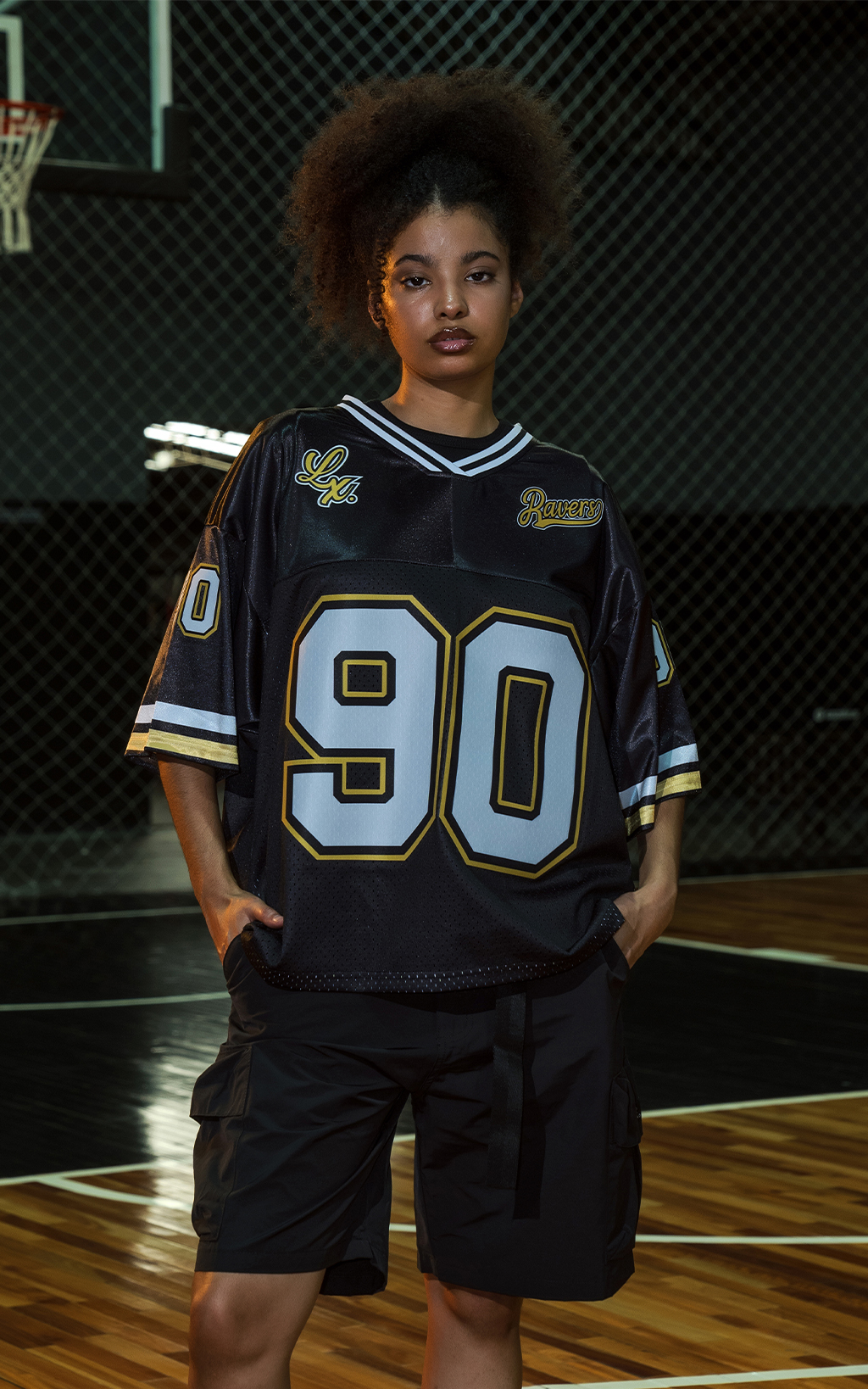 Camiseta Ravers Nfl [ Negro / Amarillo ]