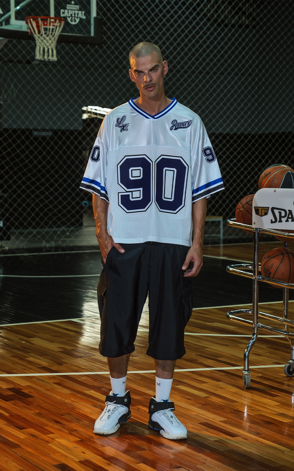 Camiseta Ravers Nfl [ Blanco / Azul ]