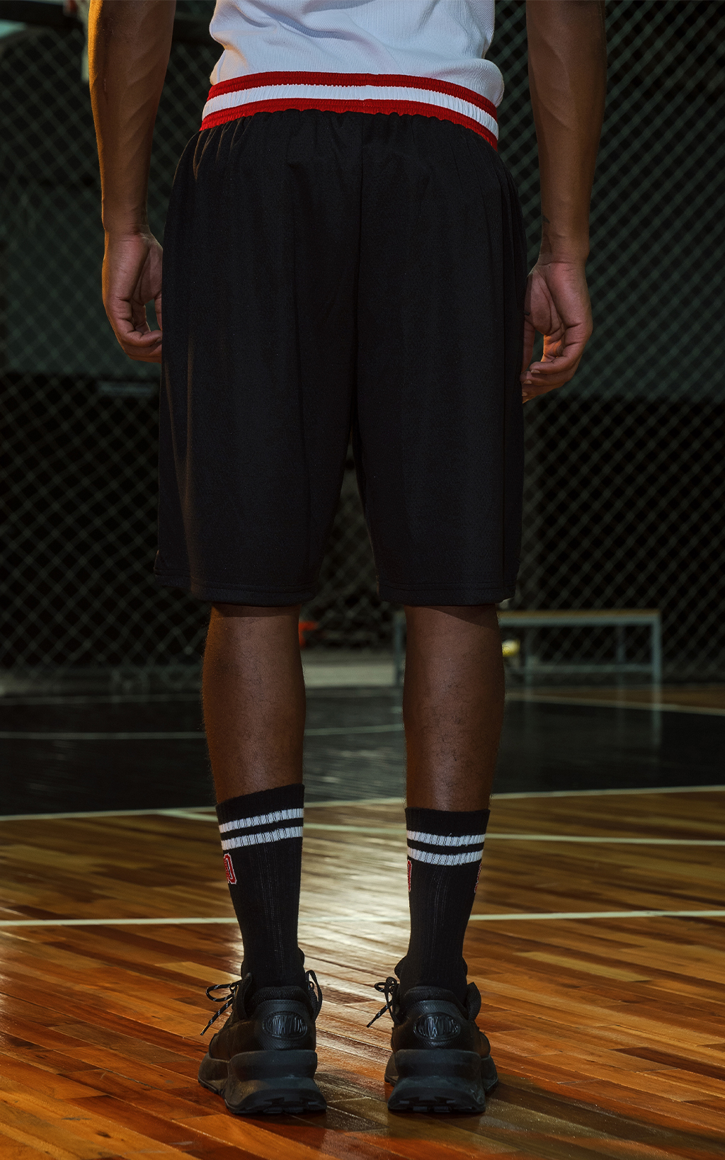 Bermuda Ravers Nba [ Negro / Rojo ]