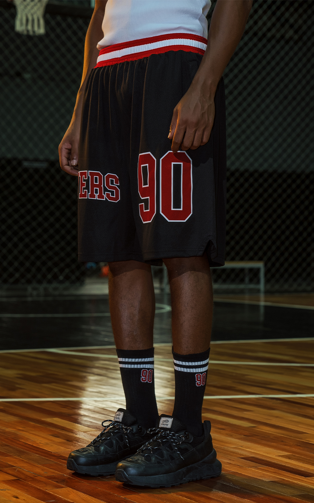 Bermuda Ravers Nba [ Negro / Rojo ]