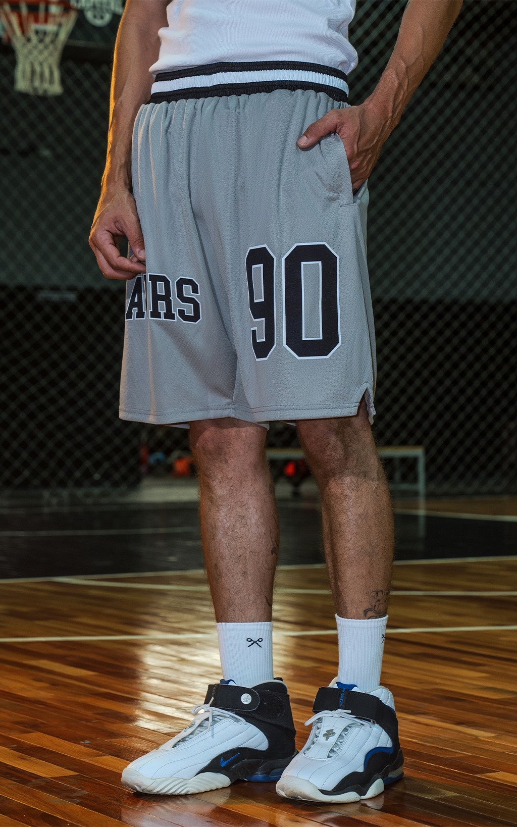 Bermuda Ravers Nba [ Gris / Negro ]