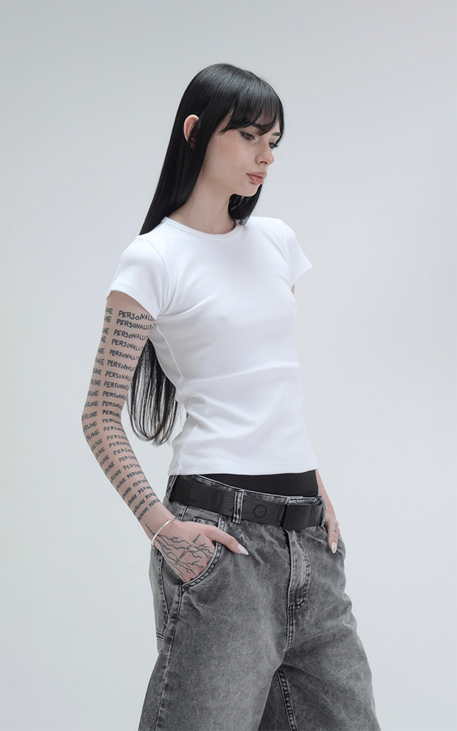 Remera Baby Tee [ Blanco ]