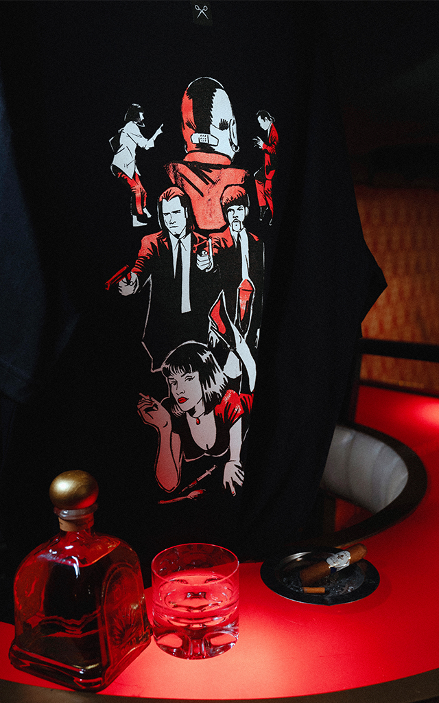 Remera Pulp Fiction [ Negro ]