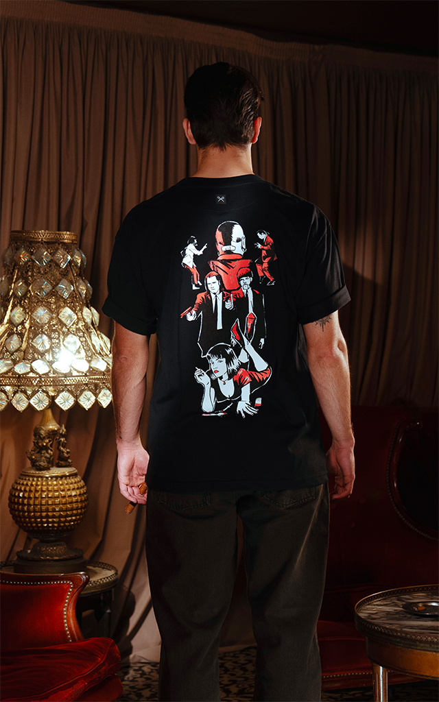 Remera Pulp Fiction [ Negro ]