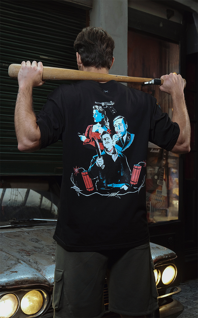 Remera Bastardos  [ Negro ]